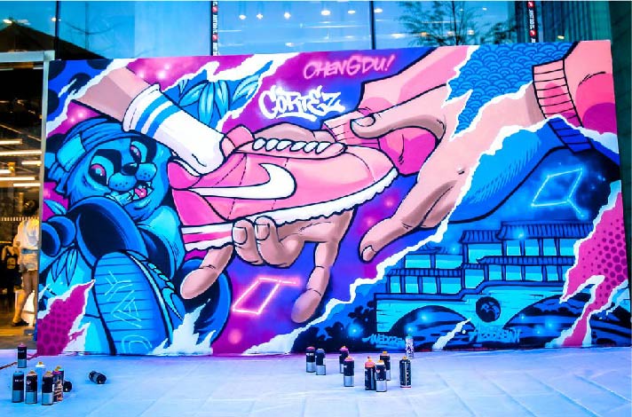 NIKE七夕節活動涂鴉